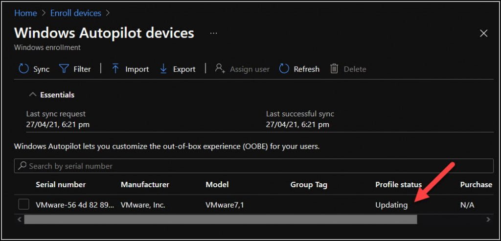 Registre seu dispositivo Windows 10 para piloto automático